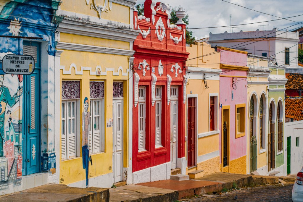 Centro histórico de Olinda, Pernambuco, Brasil.