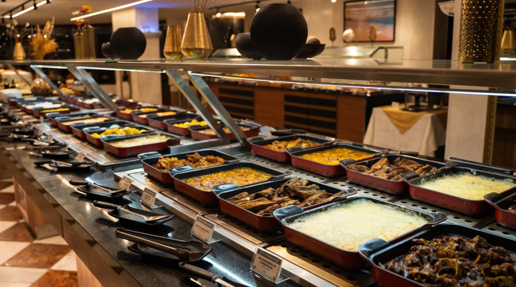Buffet Nordestino no Esmeralda Praia Hotel, em Natal-RN.